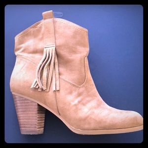 Boho Suede Tassel Booties